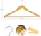 YATAI Pack of 20 Wooden Clothes Hangers