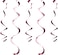 Creative Converting Rose All Day Dizzy Danglers 10--Pack- 18-Inch Size