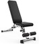 ULTIMAX Adjustable Utility Weight Bench Foldable bench for Home Gym, Weightlifting and Strength Training-Black