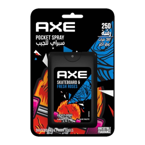 Axe Skateboard &amp; Fresh Roses Pocket Body Spray for Men - 17ml