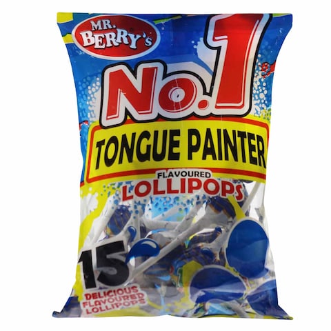 Mr. Berry&#39;s Tongue Painter Lollipop 15 Pieces