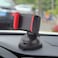 Car Mobile Holder Adjustable Phone Holder with 360 Degree Rotation Car Mount Mobile Phone Holder Stand for Dashboard Windshield - Red &amp; Black