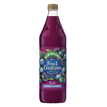 Robinsons Fruit Creations Blackberry And Blueberry Squash 1L