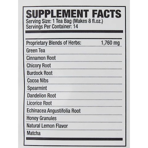 Rapidfire Slimtea 14-Day Herbal Teatox, Blend Of 14 Natural Herbs And Botanicals For Weight Loss Servings