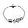 Aiwanto Men Silver Bracelet Women Bracelet New Fashion Daily Wear Bracelet Bangle Hand Chain