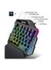 Single Hand Gaming Keyboard Black/Green/Blue