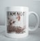 11oz gift coffee mug, I am not a morning person, sleepy cat design