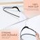 Sky-Touch Non Slip Felt Hangers, Space Saving, Velvet, Heavy Duty, Adult, 20 Pcs, Black