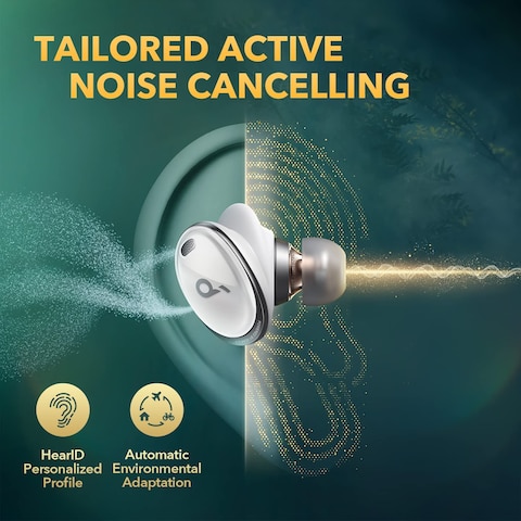 Soundcore Anker Liberty 3 Pro Noise Cancelling Earbuds, True Wireless Earbuds With Acaa 2.0, Hearid Anc Bluetooth Earphones, Fusion Comfort, Hi-Res Audio Wireless, 6 Mics For Calls, 32H Playtime