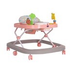 اشتري Lovely Baby Foldable Kids Walker LB W1508JA6 with Adjustable Height, Music  Toys, Rotating Wheels, Foldable Safe Support Activity Walker for Toddlers, Small Infant Boy Girl 6-15 M - Pink في الامارات