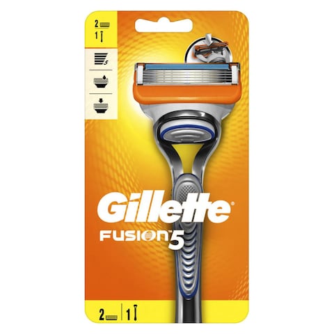 Gillette Fusion Handle + 2 Blades