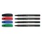 Schneider Topliner 967 Fineliner Pens - 4 Pens - Multi Colors