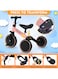 Sky-Touch 4 In 1 Kids Balance Bike Tricycles, For 1-4-Year-Old Toddlers, Trike With Adjustable Seat, Indoor Or Outdoor, Pink