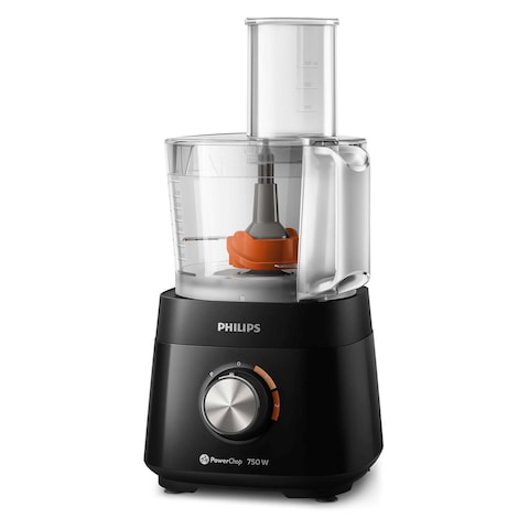 Philips Powerchop Daily Collection Compact Food Processor 750W HR7302 Black