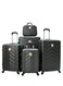 Star Line 5-Piece Luggage Trolley Set Dark Grey