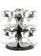 Generic 16-Piece Spice Rack Set Black/Clear/Silver Standard