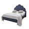 In House Napoli Velvet Bed Frame - Single - 200x120 cm - Dark Gray