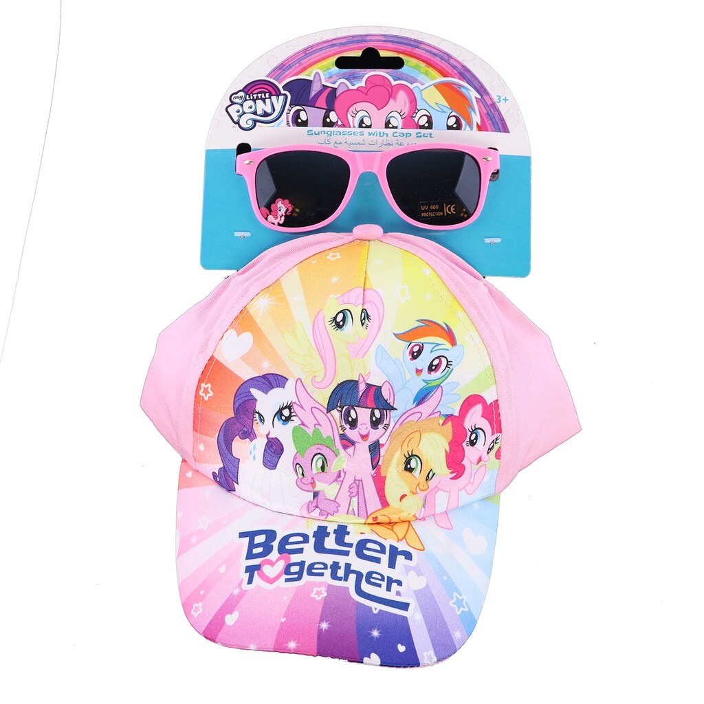Buy Hasbro Mlp Printed Kids Cap With Sunglasses Set Online | Carrefour UAE