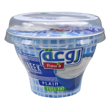 Raw&#39;a Greek Yoghurt Full Fat Plain 150g