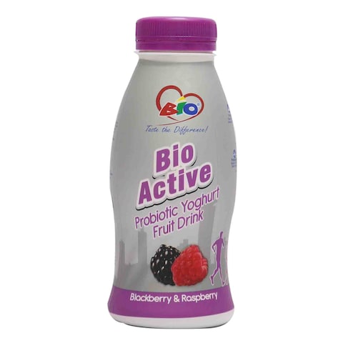 Bio Active Probiotic Blackberry And Raspberry Yogurt Drink 350ml