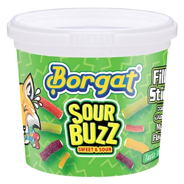 Borgat Sour Buzz Filled Stick Jelly 150g