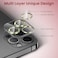 Moxedo Camera Lens Protector, 9H Tempered Glass, Scratch Resistant Aluminum Alloy Frame Camera Cover Screen Protector Compatible for iPhone 12 Pro Max 6.7 inch (OLIVE GREEN)
