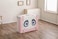 Rainbow Toys Kids Colorful Sweet Baby Playpen Plastic Children Play Fence Indoor Playground For Home Play Yard Baby Activity Center (Pink 10 Panels)