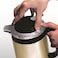 Palson Electric Kettle 1.8 Liter Capacity Stainless Steel 360 Rotatable Base, 29.8x17.5x14.8cm, 1500 Watts, Sahara 30910, &lrm;Gold