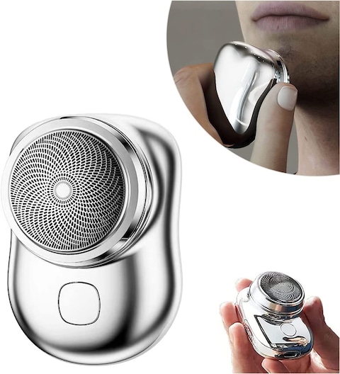 Generic Mini-Shave Portable Electric Shaver, 2023 New Upgrade Mini Electric Razor Shavers For Men, Rechargeable Shaver Easy One-Button Use Suitable For Home, Car, Travel, Christmas And New Year Gifts