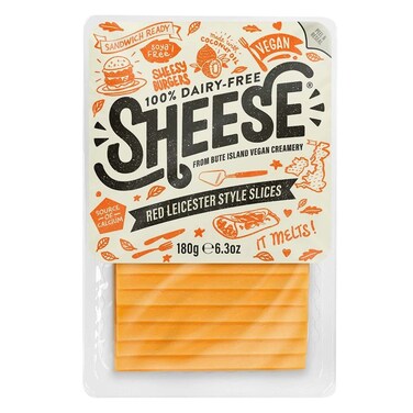 Sheese Red Leicester-Style Slices Cheese 180g