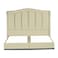 In House Shumt Velvet Bed Frame - Single - 200x90 cm - Beige