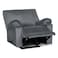 In House Velvet Classic Recliner Chair - Grey - H1