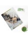 Lowha Decorative Acrylic Serving Tray With Gold Metal Handles And Luxury Abstract Design 20x30 cm