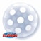 Qualatex Deco Bubble Big Polka Dots All Around Foil Balloon- 20 Inch Size- Clear