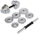 ULTIMAX 20 kg Chrome Dumbbell Set Adjustable Dumbbells set Cast Iron Adjustable Dumbbell Set - Hand Weight Lifting CHROME + Box