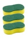 Royalford 3-Piece Sponge Set Green/Yellow