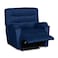 In House Velvet Rocking Recliner Chair - Dark Blue - AB03