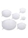 Generic 6-Piece Silicone Lid Set Clear Lid 1X4.5, Lid 1X7.5, Lid 1X8.5, Lid 1X12.5, Lid 1X14.5, Lid 1X18.5cm