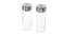 Spice jar, glass/stainless steel10 cl,2pack