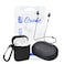 Ozone - 6 in 1 Airpods Travel Kit Waterproof Silicone Case with Keychain/Strap/Earhooks/Storage Box for Apple Airpod 2/1- Black