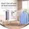 Clothes Drying Rack, Foldable Laundry Rack with Height-Adjustable Gullwings Space-Saving, Laundry Room Organization