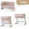 Teknum All In One, 0-4 Years Bedside Crib Cot &amp; Sofa Expansion Pack - Ivory