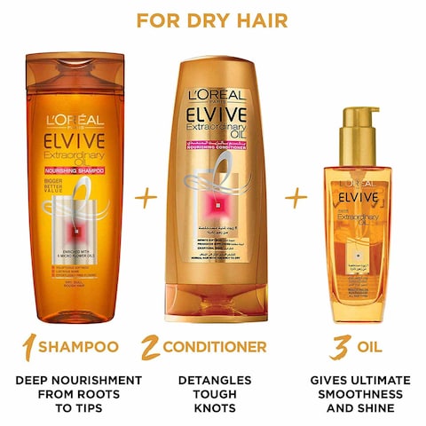 L&#39;oreal Paris Elvive Extraordinary Oil Shampoo for Very Dry Hair - 400 Ml