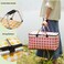 Mei Homecenter Foldable Multifunction Picnic Storage Basket with Aluminium Handles for Shopping, Travel, Camping, Grey (47&times;27&times;22CM)