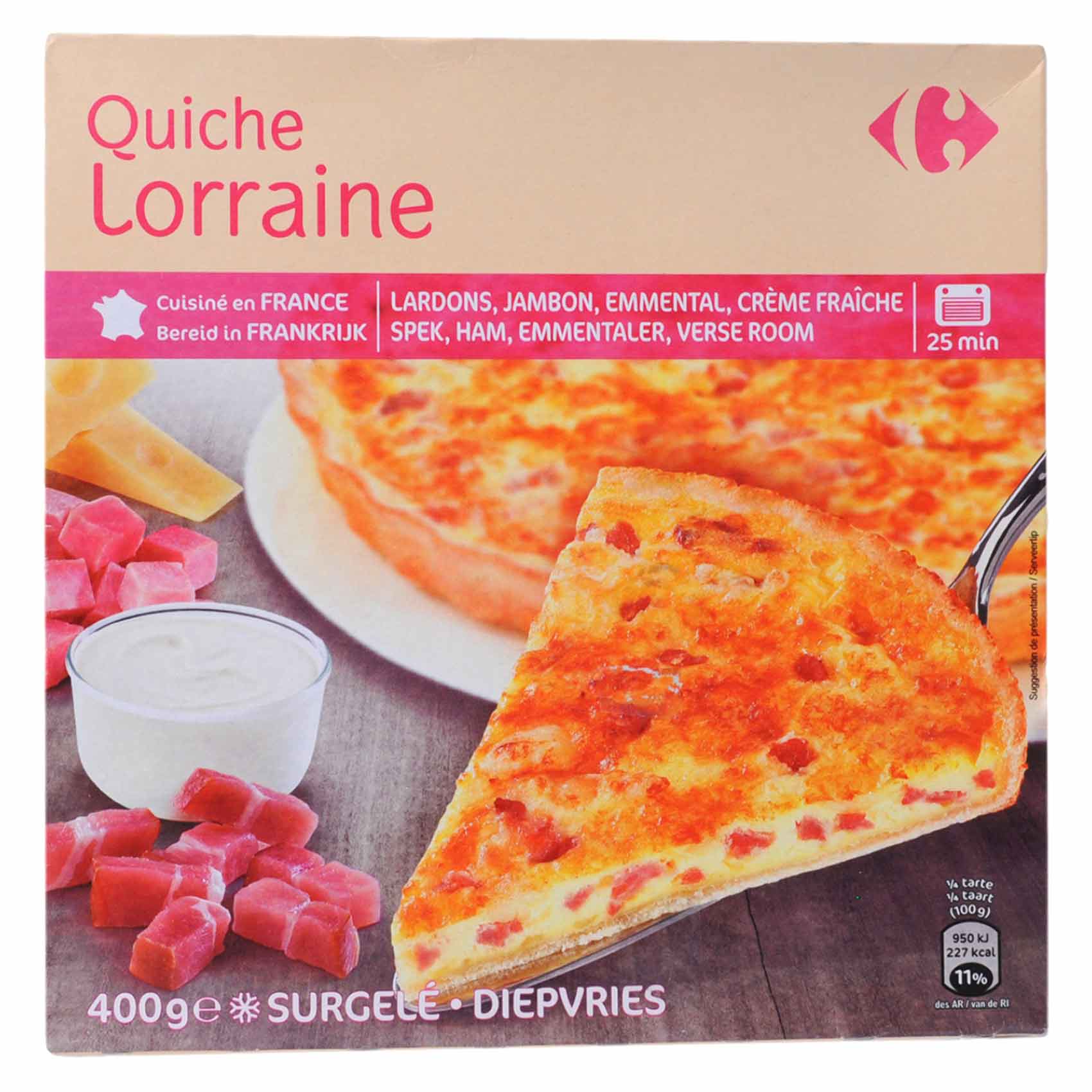 Buy Carrefour Frozen Quiche Lorraine Pie 400g Online | Carrefour Kenya
