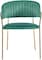 LANNY Modern Green Comfortable Stainless Steel Frame Structure Upholstered velvet fabric living room gold legs dining chairs