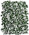 YATAI Expandable Bamboo Wood Fence with Artificial Green Ivy Leaves - 2 Pcs