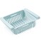 Generic-blue 2968 Refrigerator partition layer multi-purpose storage rack refrigerator storage box pull-out sorting storage rack blue
