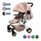 Kiko comfortable stroller 4 wheels - pink
