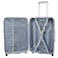 Senator Hard Case Medium Suitcase Luggage Trolley For Unisex ABS Lightweight Travel Bag with 4 Spinner Wheels KH1065 Silver White